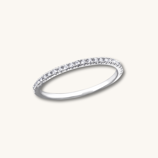 AURELIA | Sterling Silver CZ Ring Stack