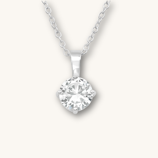 CELESTE | Solitare CZ Studs and Necklace