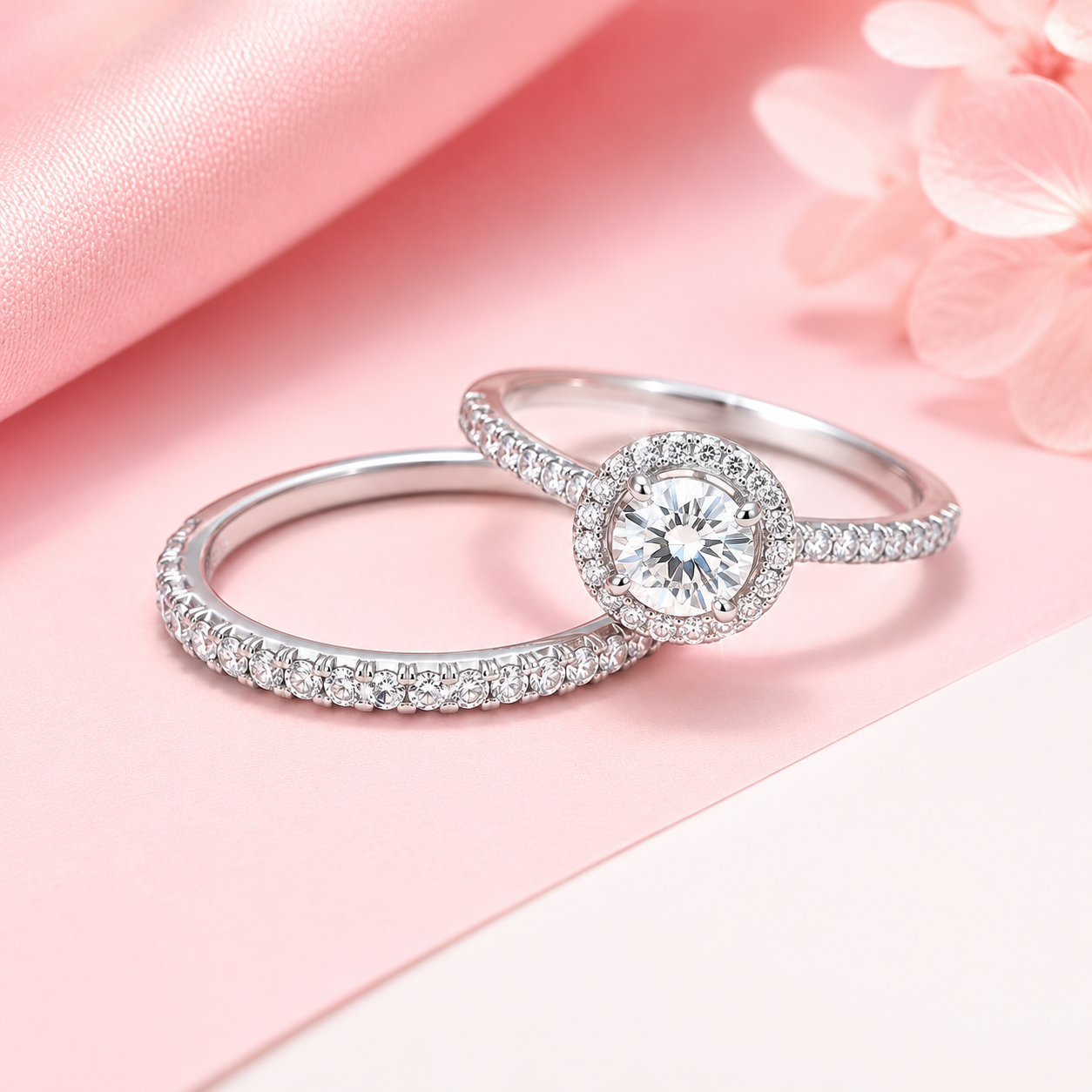 AURELIA | Sterling Silver CZ Ring Stack
