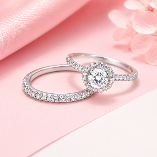 AURELIA | Sterling Silver CZ Ring Stack