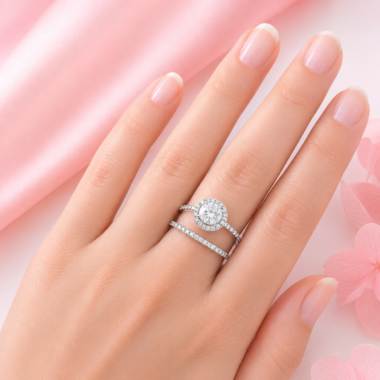 AURELIA | Sterling Silver CZ Ring Stack