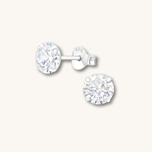CELESTE | Solitare CZ Studs and Necklace